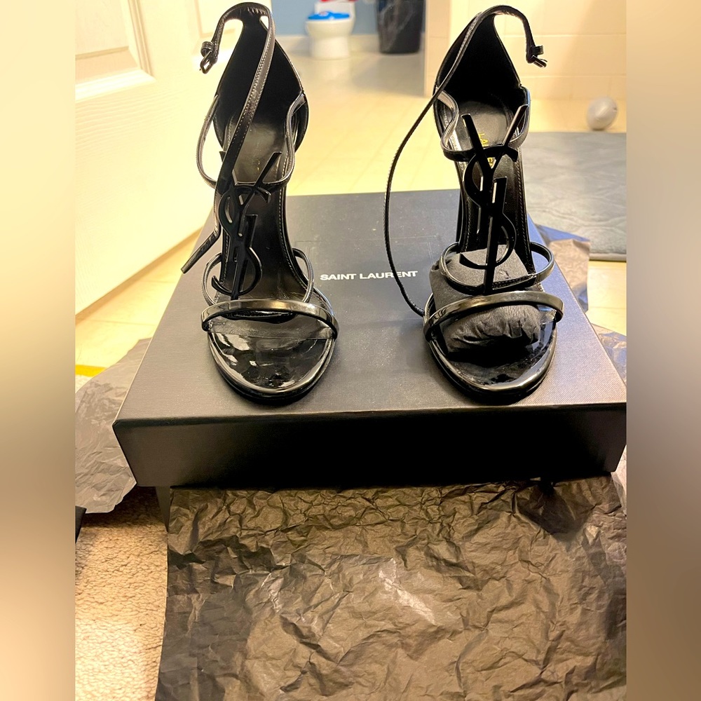YSL Cassandra Leather Sandals